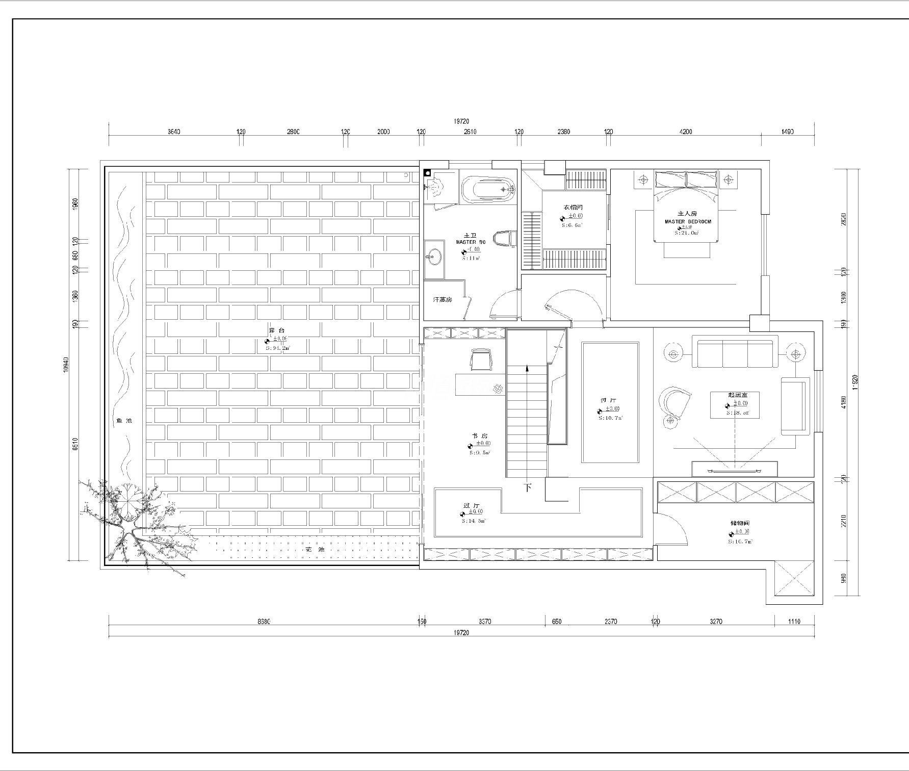戴府二層平面方案設(shè)計圖