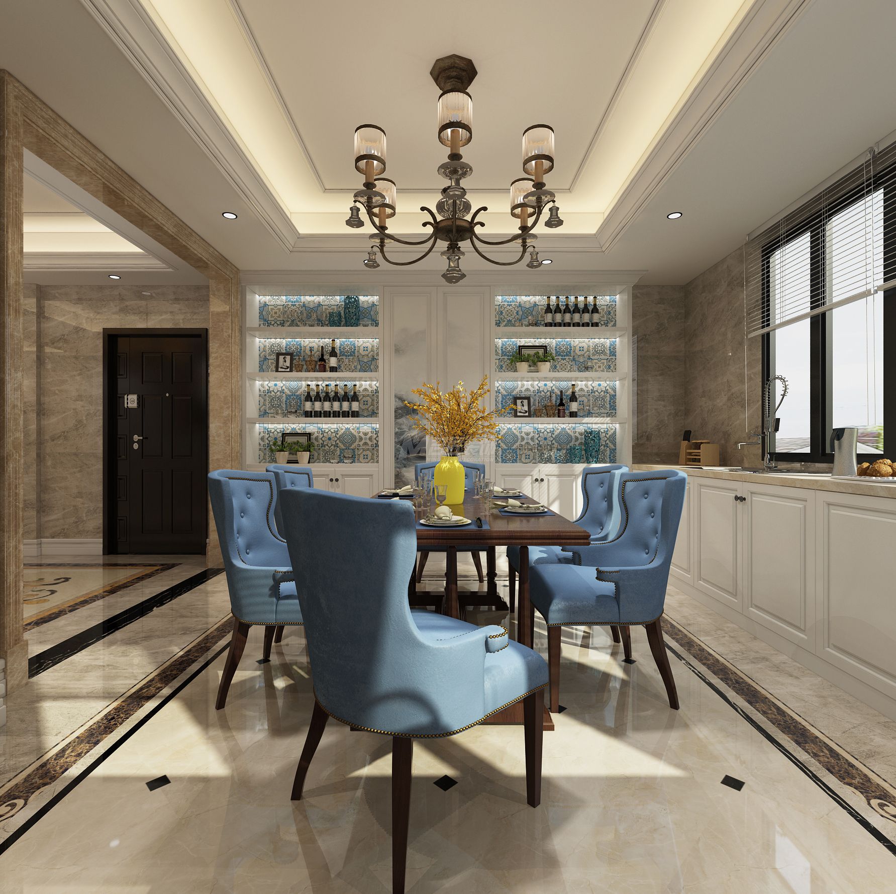 南寧中山路派出所175㎡餐廳歐式裝修風(fēng)格效果圖