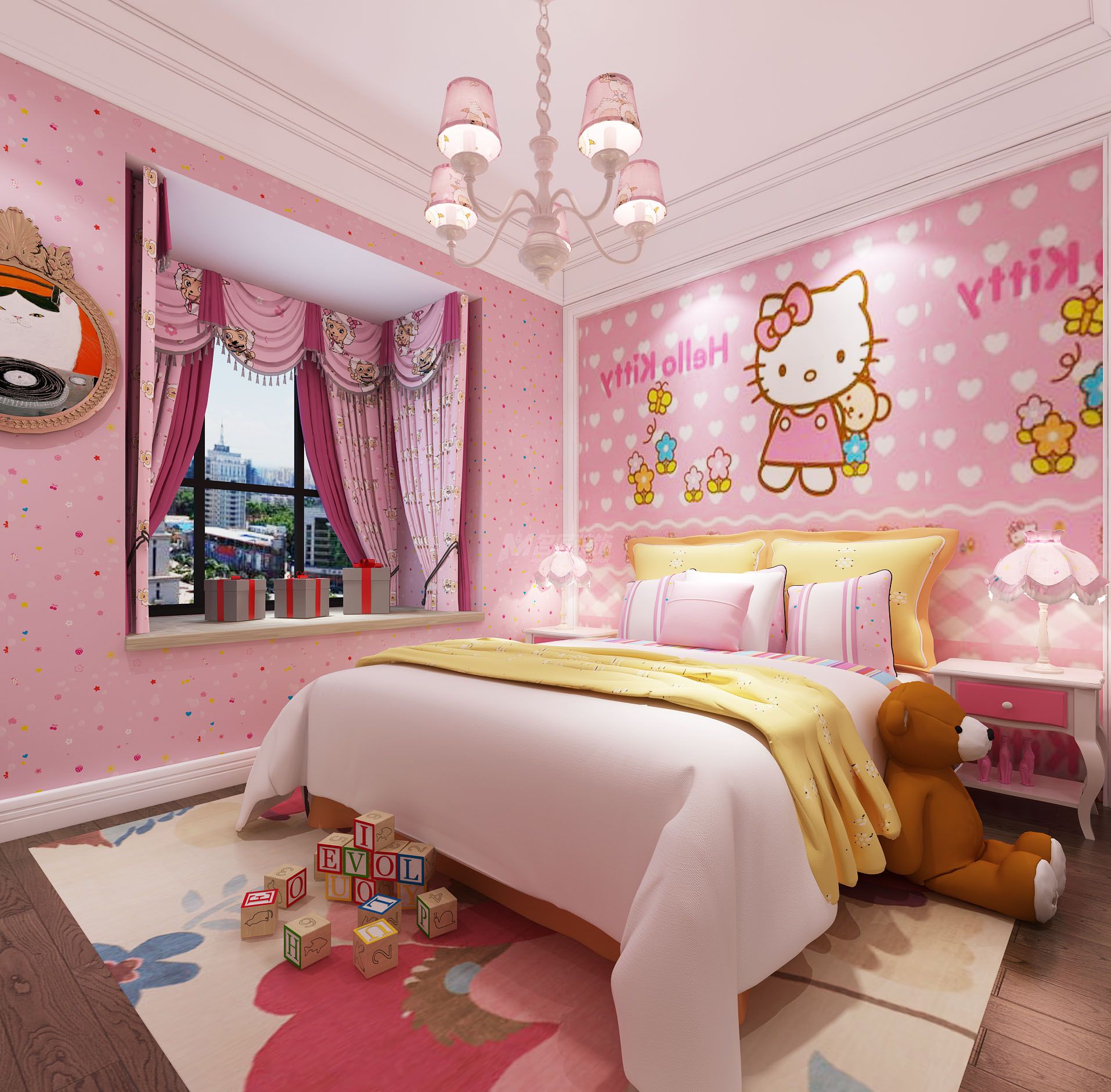 聯(lián)發(fā)君瀾169㎡女兒房歐式裝修風(fēng)格效果圖