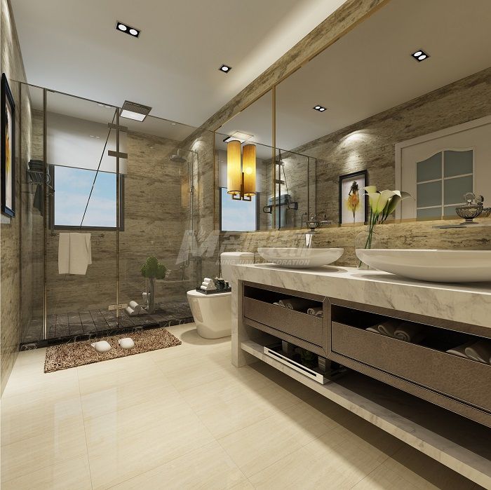 遠(yuǎn)辰山水860㎡洗漱間歐式裝修風(fēng)格效果圖