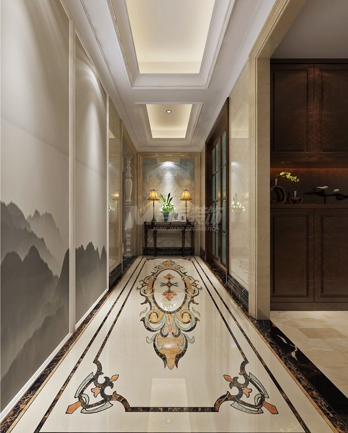 遠(yuǎn)辰山水860㎡玄關(guān)走廊歐式裝修風(fēng)格效果圖